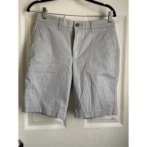 Goodfellow - Mens (9" Inseam) Light Gray Every Wear Flat-Front Chino Shorts  28